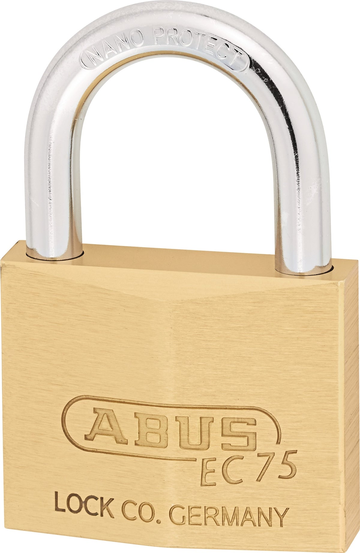 ABUS Zylindervorhangschloss 75/30 VS – Messing, gehärteter Stahlbügel, NANO PROTECT™