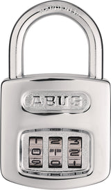 ABUS Zahlenvorhangschloss 160/40 mit 3 Zahlenrollen, gehärteter Stahl, silber