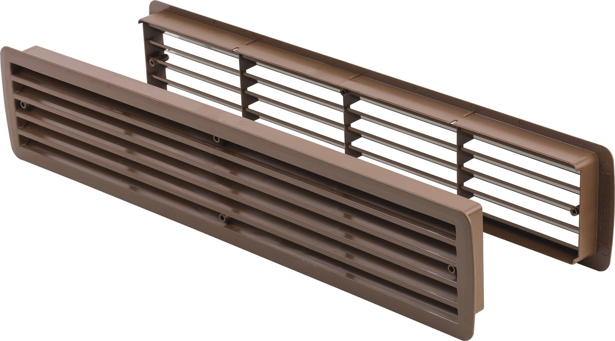 HOJU Badezimmerlüftung 9020 W – Kunststoff, 457 x 92 mm, abgerundete Ecken, weiß