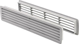 HOJU Badezimmerlüftung 9020 W – Kunststoff, 457 x 92 mm, abgerundete Ecken, weiß