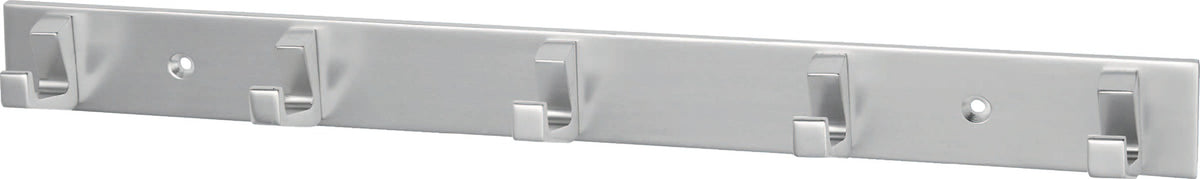 HERMETA Handtuchhakenleiste 3 Haken Aluminium silberfarbig eloxiert 210 mm