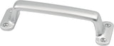 HERMETA Handgriff Aluminiumguss silberfarbig eloxiert 110 mm – 4 Löcher, C2C-zertifiziert