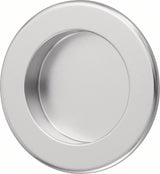 HERMETA Muschelgriff Aluminium silberfarbig eloxiert rund Ø 52 mm Einlass-Ø 35 mm