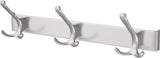 HERMETA Huthakenleiste 0822 – 2 Haken, Leichtmetall silberfarbig eloxiert, 96 mm Ausladung