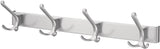 HERMETA Huthakenleiste 0822 – 2 Haken, Leichtmetall silberfarbig eloxiert, 96 mm Ausladung
