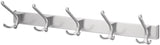 HERMETA Huthakenleiste 0822 – 2 Haken, Leichtmetall silberfarbig eloxiert, 96 mm Ausladung