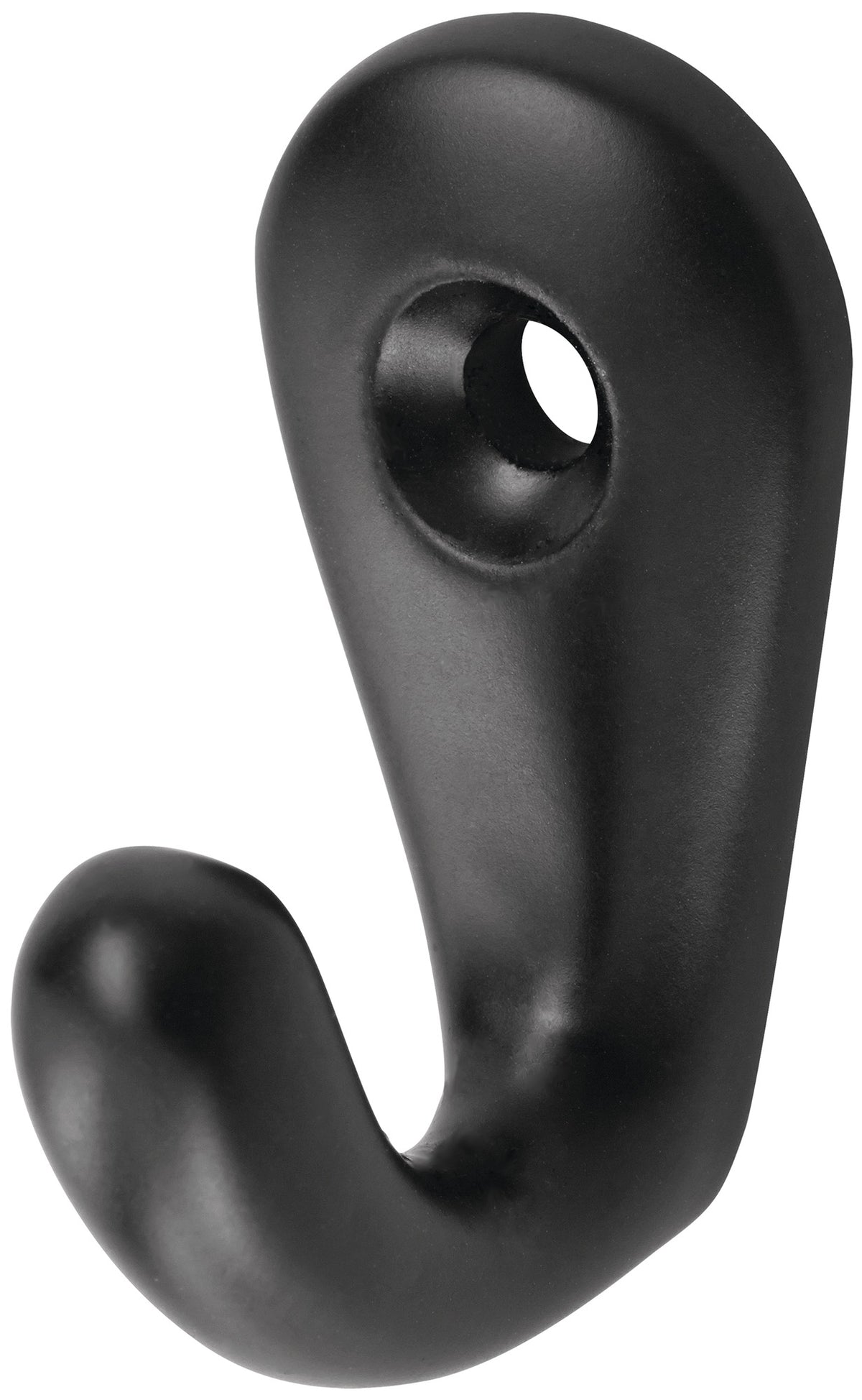HERMETA Handtuchhaken 0557 – 1 Haken, Höhe 36 mm, Ausladung 27 mm, Aluminium poliert