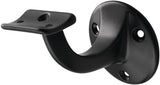 HERMETA Handlaufträger 3500 – Aluminium silber eloxiert, Wandplatte 56 mm, gewölbte Auflage