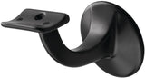 HERMETA Handlaufträger 3501 Aluminium silberfarbig eloxiert mit gewölbter Auflage, Wandplatte 56 mm