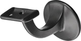 HERMETA Handlaufträger 3508 Aluminium silberfarbig eloxiert, Wandplatte 56 mm, gerade Auflage