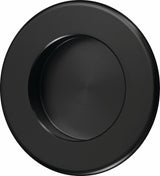 HERMETA Muschelgriff Aluminium silberfarbig eloxiert rund Ø 52 mm Einlass-Ø 35 mm