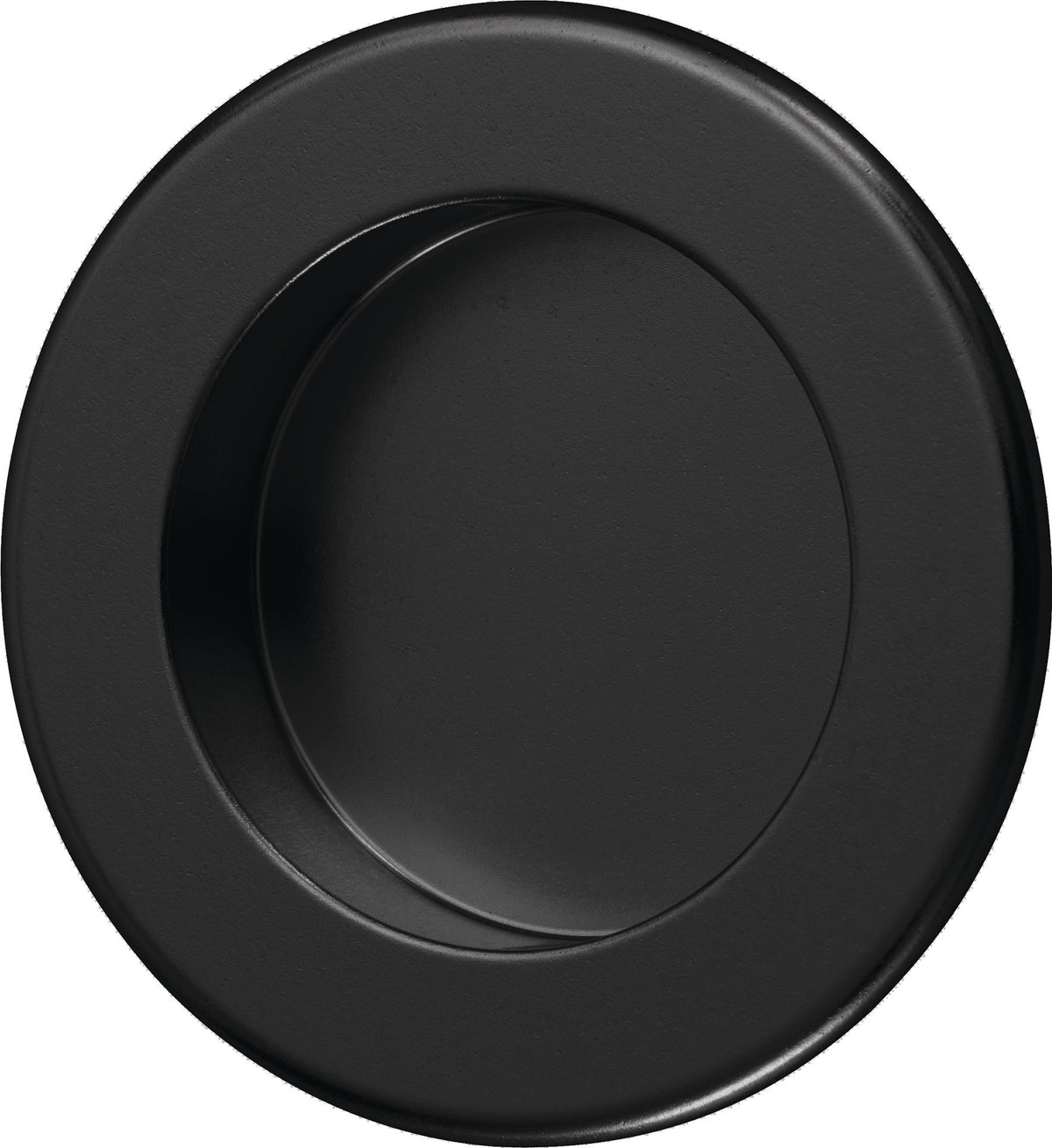 HERMETA Muschelgriff Aluminium silberfarbig eloxiert rund Ø 52 mm Einlass-Ø 35 mm