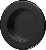 HERMETA Muschelgriff Aluminium silberfarbig eloxiert rund Ø 52 mm Einlass-Ø 35 mm