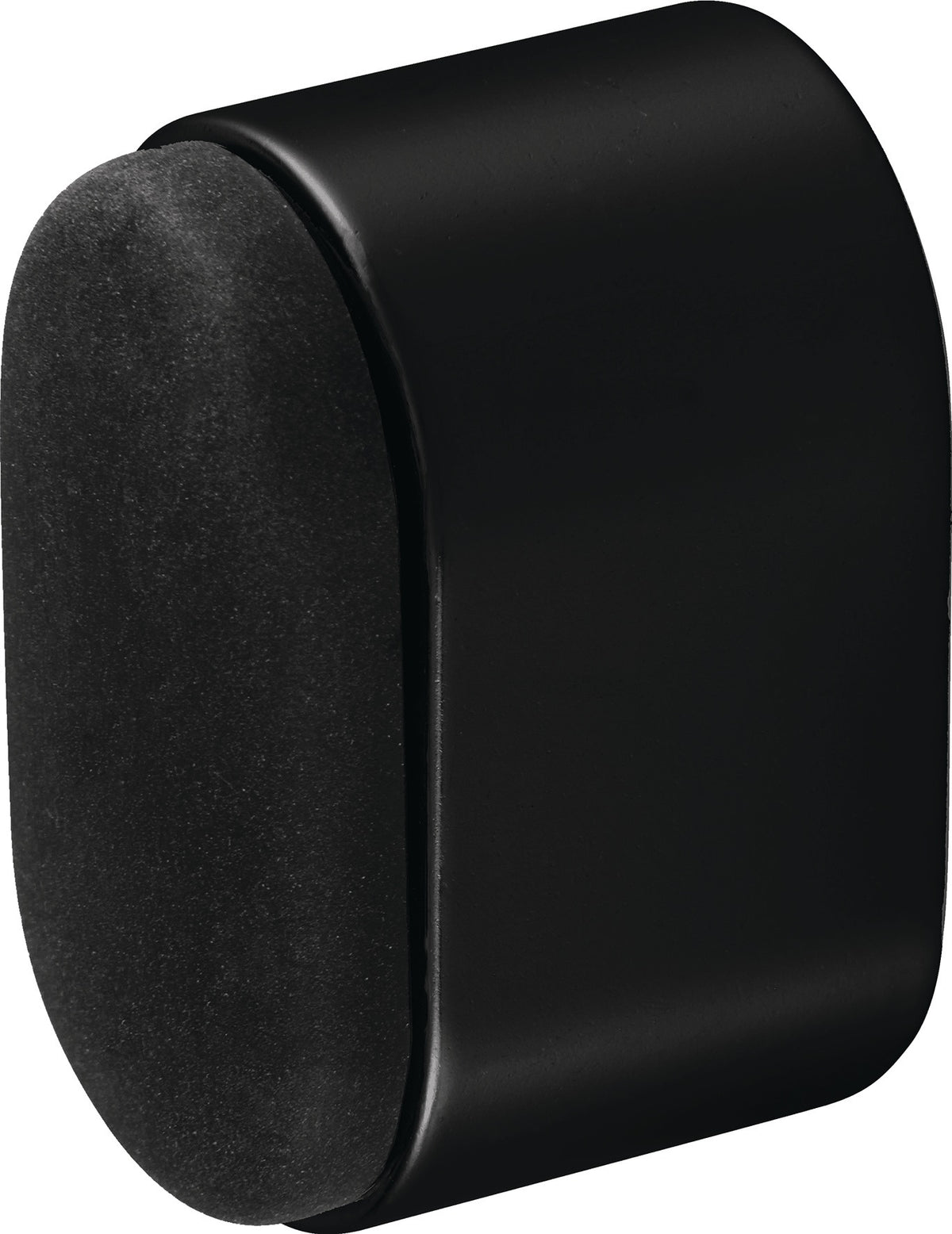 HERMETA Wandtürpuffer 4700 Aluminium schwarz kunststoffbeschichtet Länge 25 mm