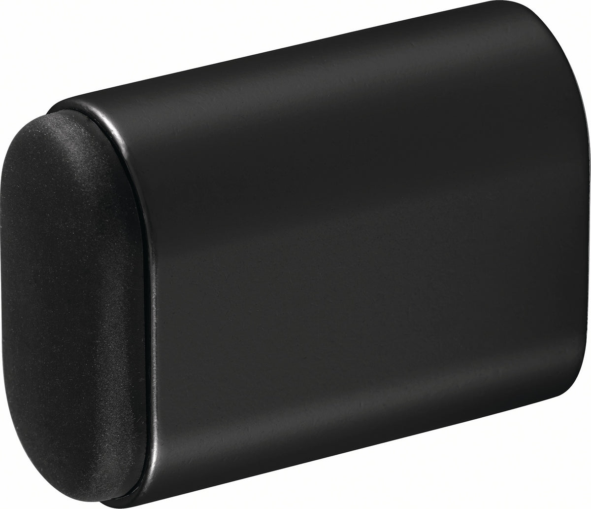 HERMETA Wandtürpuffer 4700 Aluminium schwarz kunststoffbeschichtet Länge 25 mm