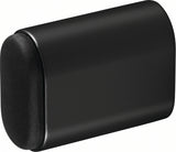 HERMETA Wandtürpuffer 4700 Aluminium schwarz kunststoffbeschichtet Länge 25 mm
