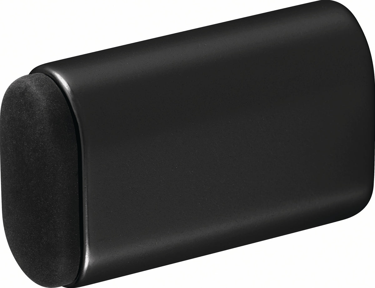 HERMETA Wandtürpuffer 4700 Aluminium schwarz kunststoffbeschichtet Länge 25 mm