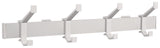 HERMETA Wandgarderobe Alu.F1 matt silber – 3 Hut-/Mantelhaken, 410 mm, Wandmontage