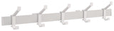HERMETA Wandgarderobe Alu.F1 matt silber – 3 Hut-/Mantelhaken, 410 mm, Wandmontage