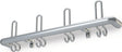 Haarmann Wandgarderobe Aluminium F1 naturfarbig 3 Hut-/6 Mantelhaken Länge 600 mm
