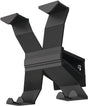 Haarmann Wandgarderobe Aluminium 4 Haken tiefschwarz 170 mm – 100 % Recycling