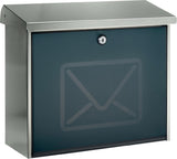 BURG-WÄCHTER Briefkasten Lucca-Set 3713 Ni Letter – Edelstahl DIN C4 mit Zeitungsbox