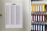 DURABLE Key-Box Schlüsselschrank Aluminium 36 Haken Zylinderschloss 280x302x118 mm