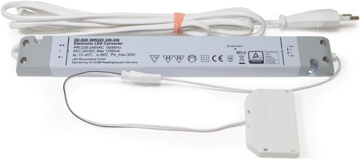 L&S LED-Konverter 230 V auf 12 V, 15 W, 6-fach Verteiler für Möbelbeleuchtung
