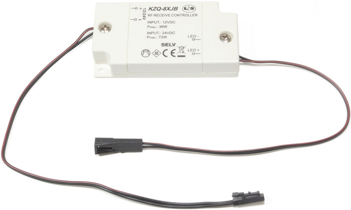 L&S LED-Funkdimmer Startset 12 V (24 V) 36 W (72 W) weiß – Dimmen und Schalten per Fernbedienung
