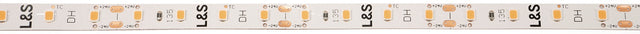 L&S LED Band Tudo HE 2.8 extra warmweiß 24V DC 2,8 W/m – dimmbare Möbelbeleuchtung, 5000 mm, weiß