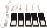 L&S Anbauleuchte Planar L neutralweiß 24V DC 3x3 W schwarz – LED-Möbelbeleuchtung mit Dimmfunktion