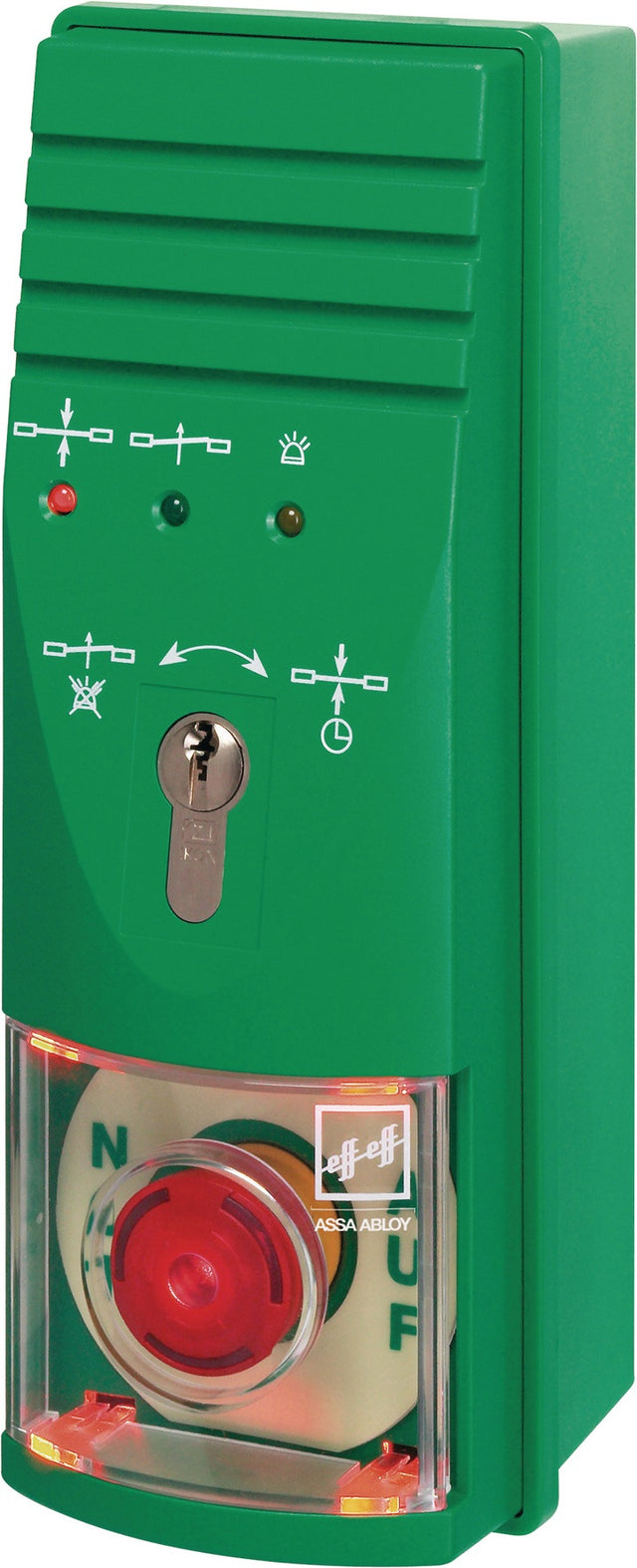 ASSA ABLOY Fluchtwegsteuerung 1338 AP mit integrierter Stromversorgung signalgrün RAL 6032