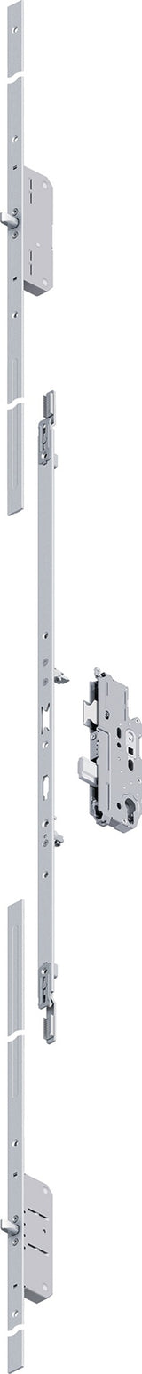 FUHR MFV Multisafe 855GL Mehrfachverriegelung PZW 20/65/92/10 mm silber Flachstulp 2170 mm Bolzenriegel – 5 Stück