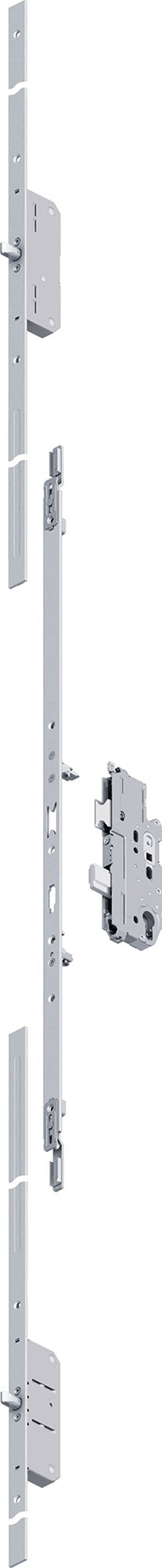 FUHR MFV Multisafe 855GL Mehrfachverriegelung PZW 20/65/92/10 mm silber Flachstulp 2170 mm Bolzenriegel – 5 Stück