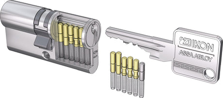 ASSA ABLOY Profildoppelzylinder DP06 28/30mm mit Not- und Gefahrenfunktion, 3 Schlüssel