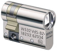 ASSA ABLOY Profilhalbzylinder W532 30/10mm mit 3 Schlüsseln und Sperrschließung