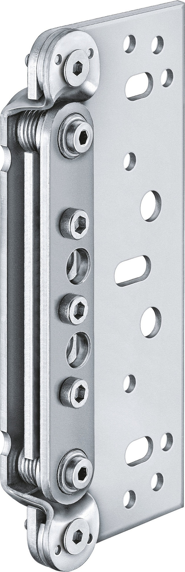 SIMONSWERK Variant® VX 7502 Aufnahmeelement – 3D-verstellbar, Stahl verzinkt, abgerundet