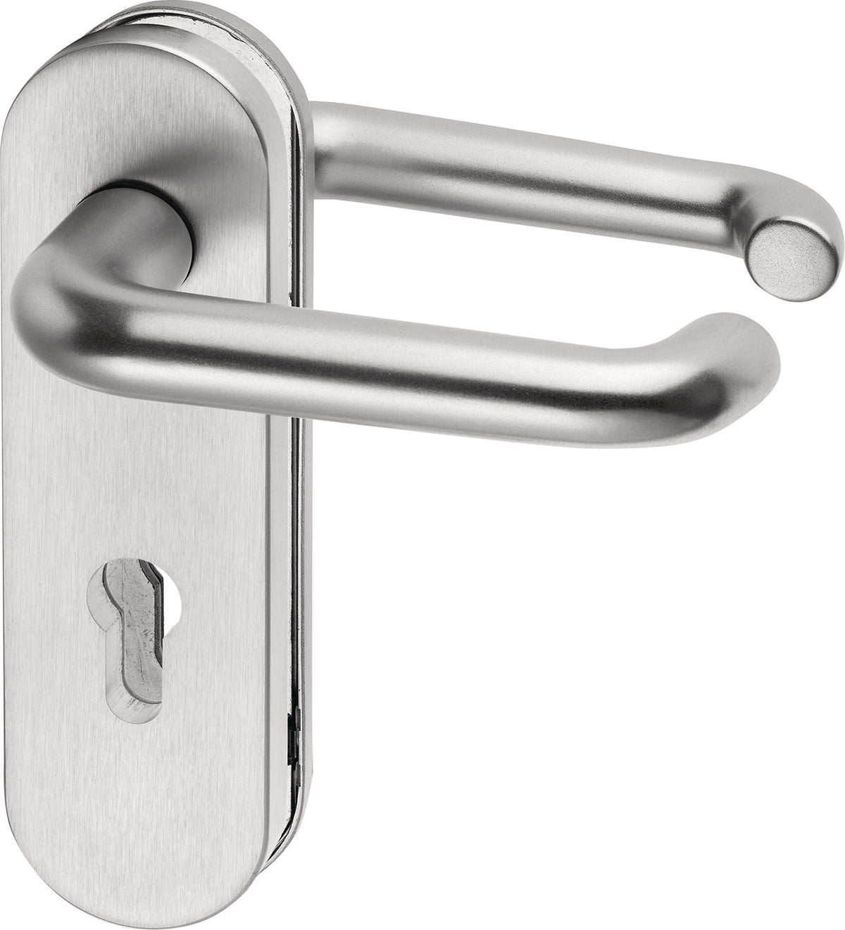 EDI Feuerschutz-Garnitur Aluminium F01 für Türstärke 39-48 mm, DIN L/R, PZ/PZ
