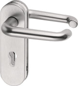 EDI Feuerschutz-Garnitur Aluminium F01 für Türstärke 39-48 mm, DIN L/R, PZ/PZ