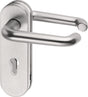 EDI Feuerschutz-Garnitur Aluminium F01 für Türstärke 39-48 mm, DIN L/R, PZ/PZ