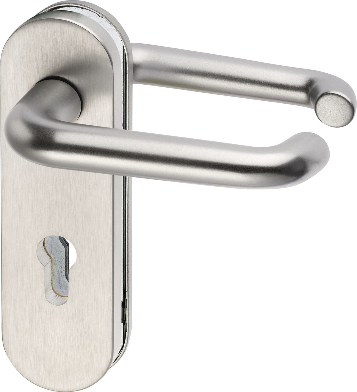EDI Feuerschutz-Garnitur Aluminium F01 für Türstärke 39-48 mm, DIN L/R, PZ/PZ