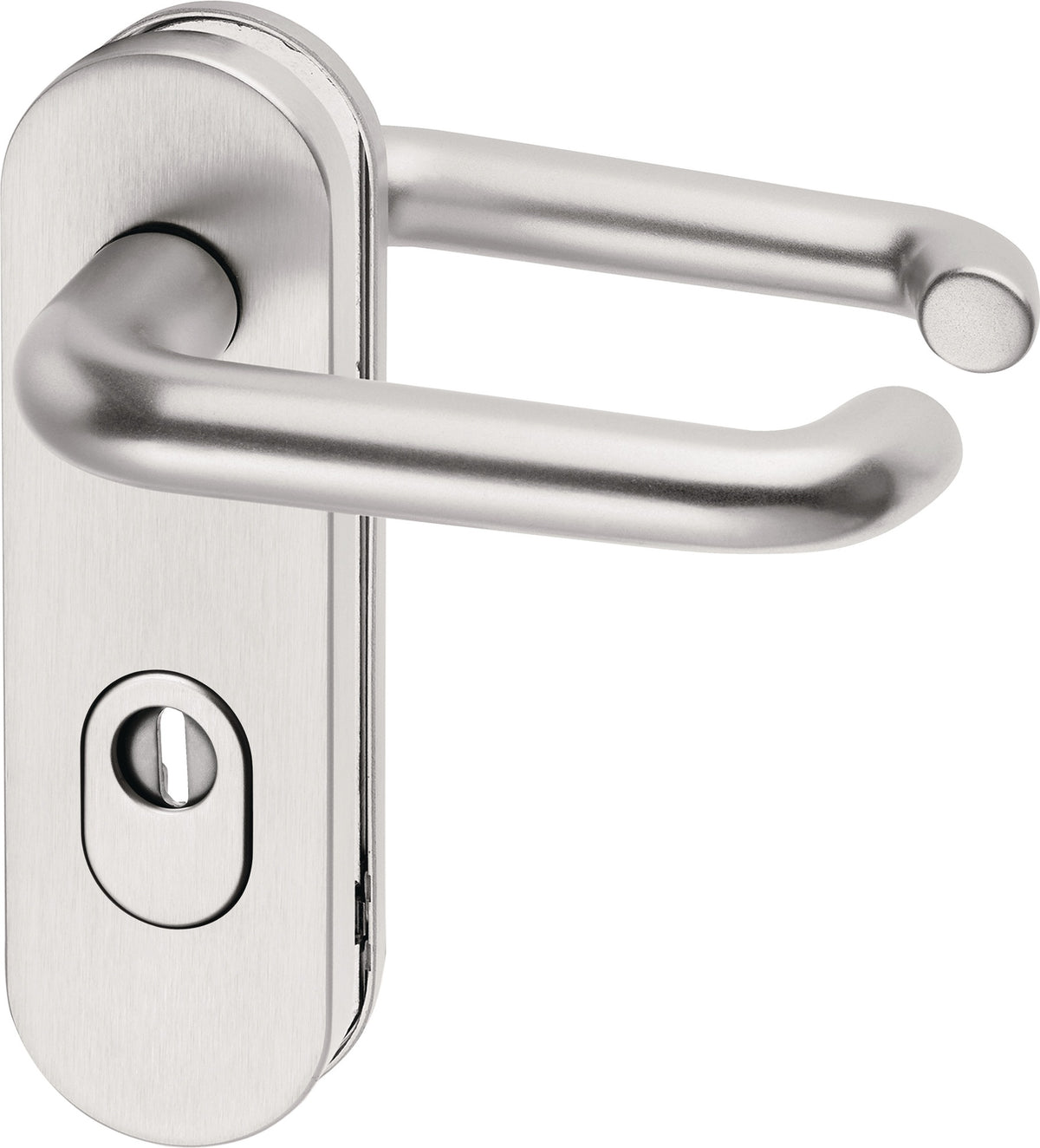 EDI Feuerschutzgarnitur Alu F01 für Türstärke 39–48 mm, ZA/PZ, DIN L/R, SK 2
