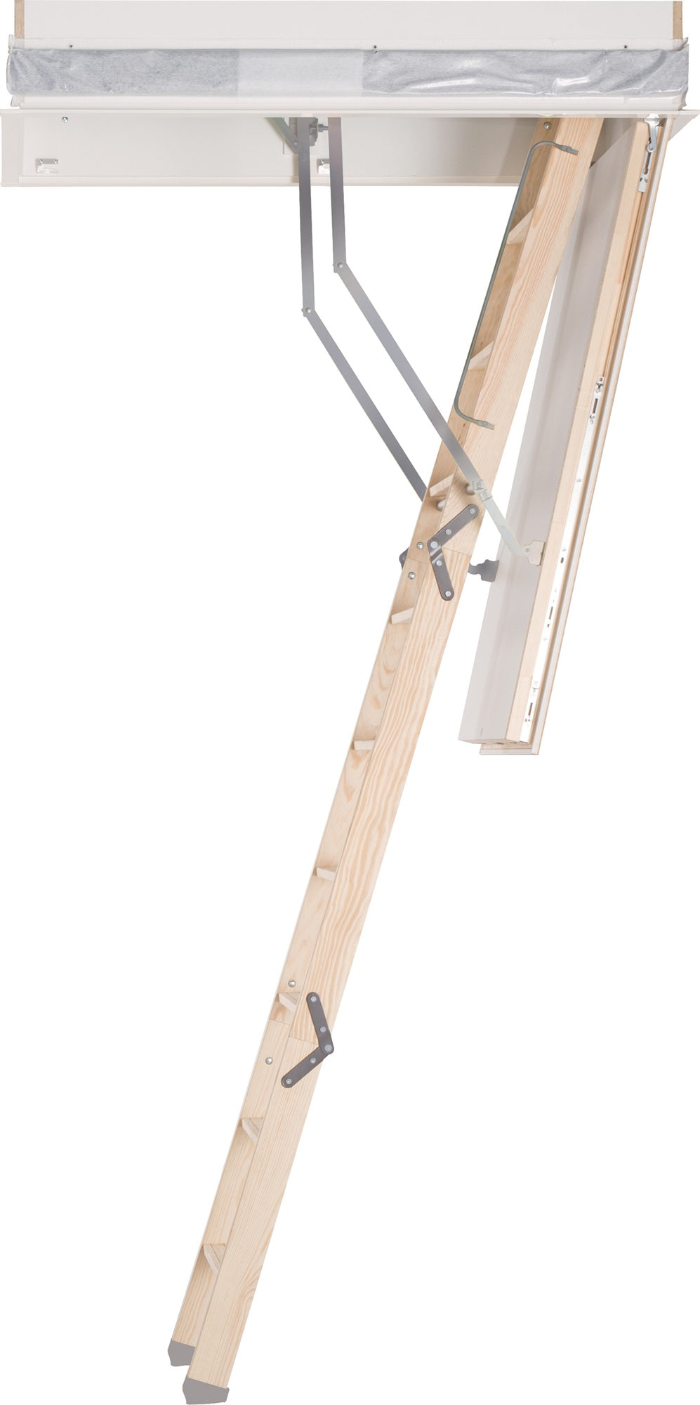 Bodentreppe Designo B700xL1200 mm Holz 180 kg ROTO-FRANK – dicht wie ein Fenster