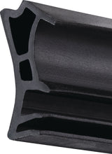 GFA Fensterdichtung ADÜTP-1248 Nut 5 mm Falzung 12 mm schwarz TPE für Holzfenster, 5 m/Bund