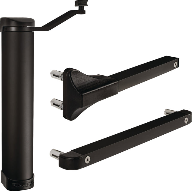 LOCINOX Torschließer Lion Alu eloxiert schwarz Nachrüstung 180° Öffnungswinkel