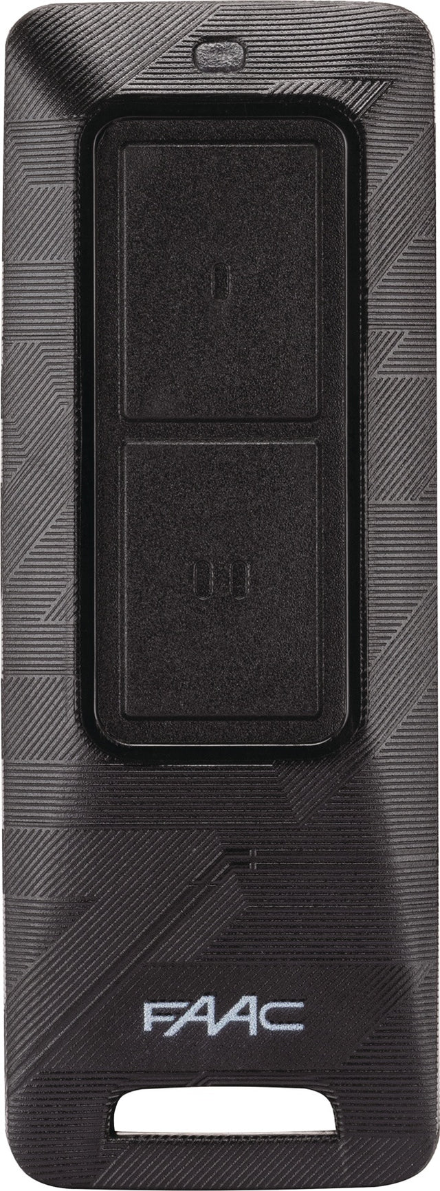 FAAC Handsender Hands.XT XT2 FDS schwarz – 2-Kanal-Funkfernbedienung für Drehtorantriebe
