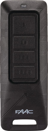 FAAC Handsender Hands.XT XT2 FDS schwarz – 2-Kanal-Funkfernbedienung für Drehtorantriebe