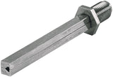 HOPPE VK FDW-Profilstift 4-KT 8x80 mm Eisen verzinkt geteilt M12x1,25 – Vierkantstift für Knopfschilder