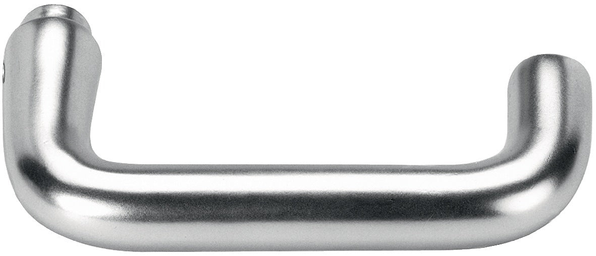 AMF Türdrückerlochteil 475L Leichtmetall F1 silberfarbig Vierkant 8 mm für Schlosskästen