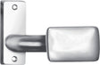 AMF Türknopf 485 gekröpft, silberfarbig, Vierkant 8 mm, kantige Form, inkl. Schrauben